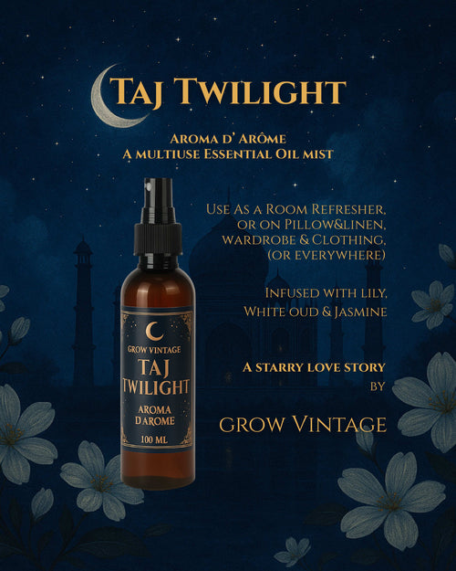 Aroma Taj Twilight | Essential Oil Spray for Room, Linen & Aura | 100 ml