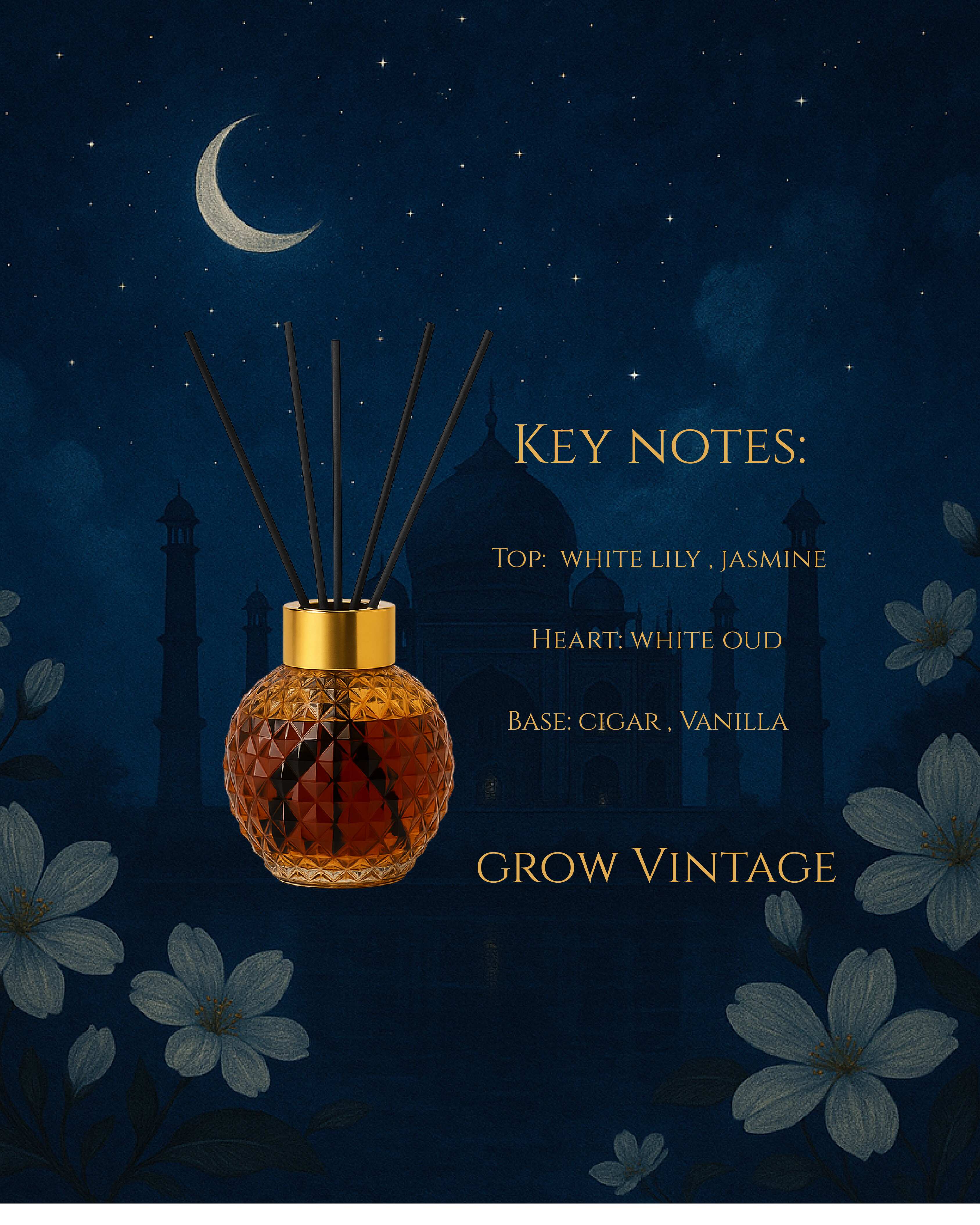 Taj Twilight | Luxury Fragrance Diffuser| Reed Diffuser Oil (100 ML)