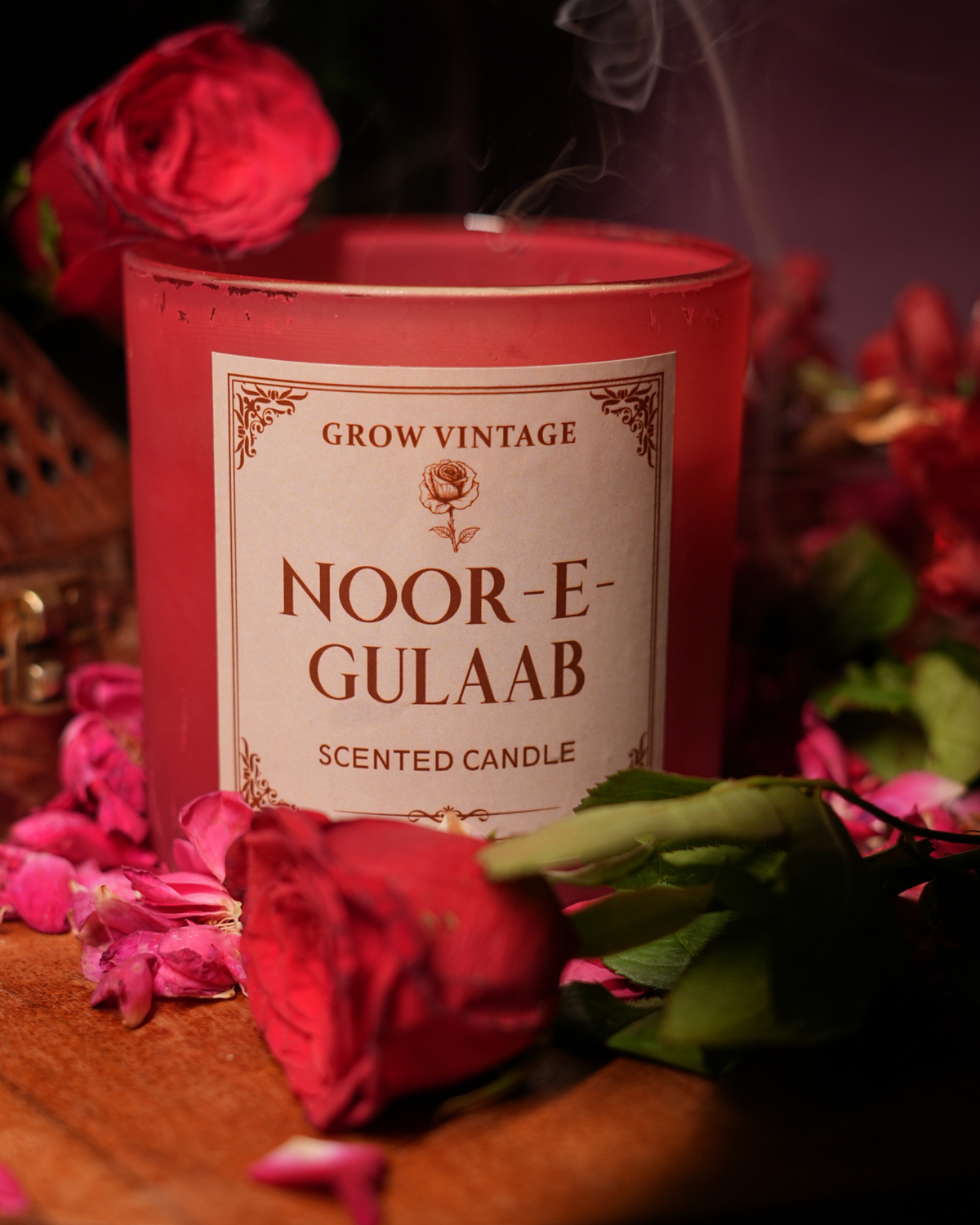 Noor-E-Gulaab Three-Wick Scented Candle