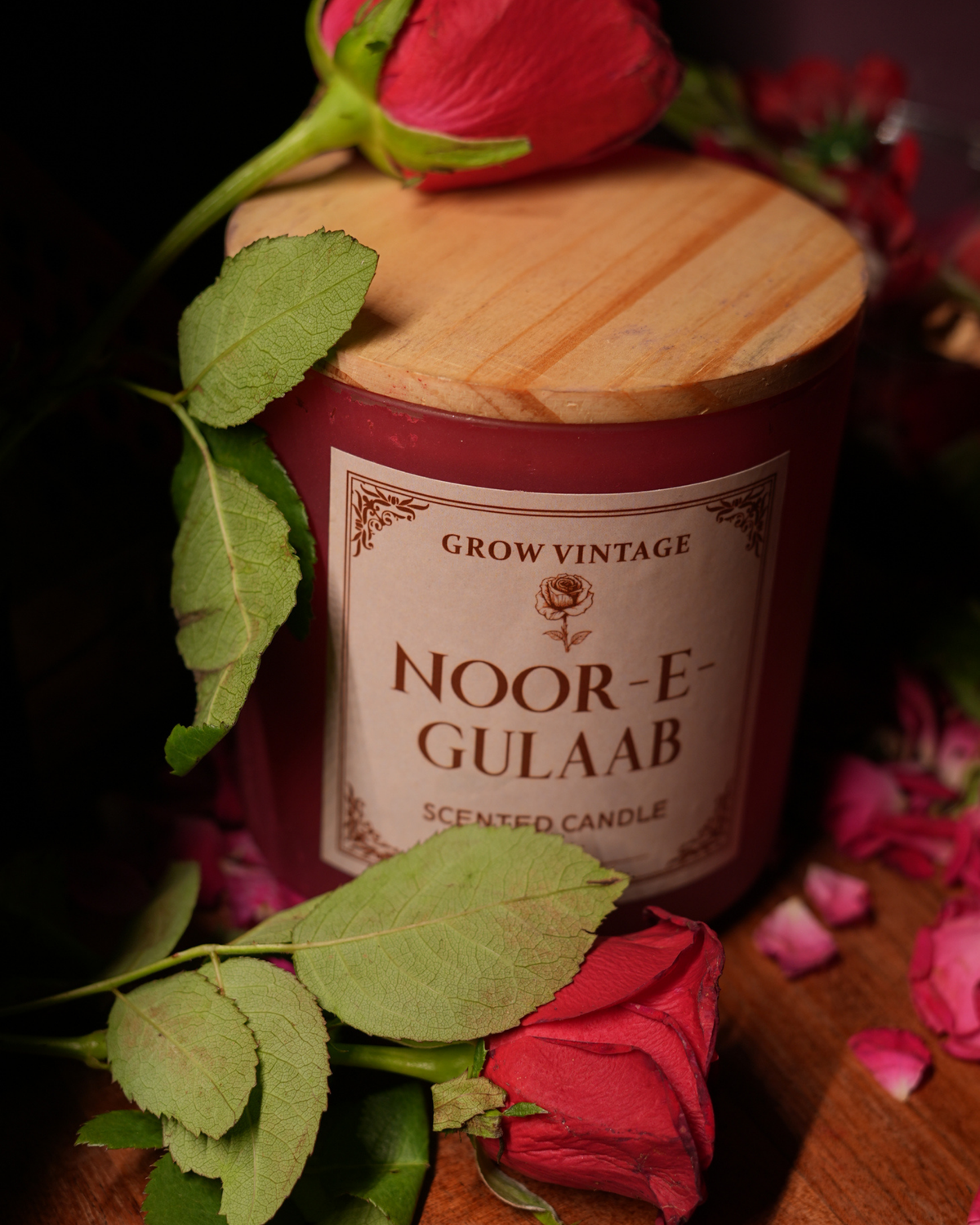 Noor-E-Gulaab Three-Wick Scented Candle