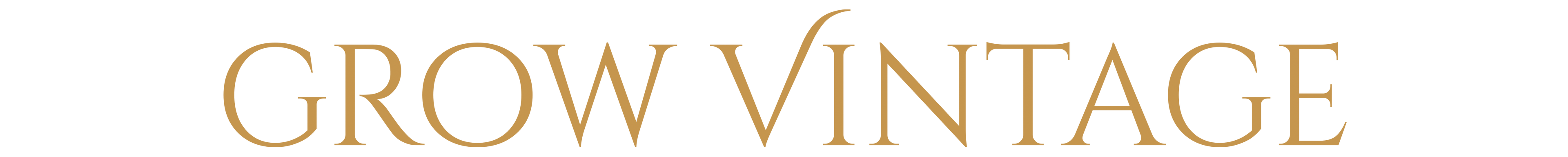 Grow vintage