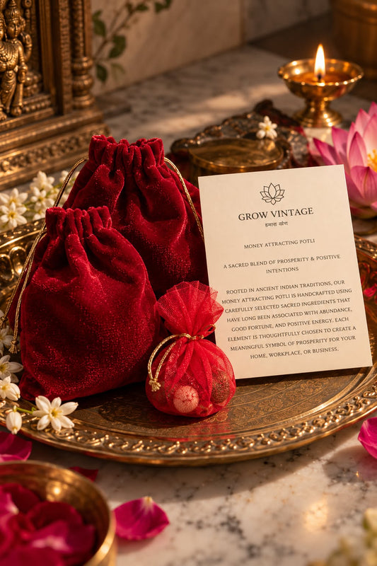 Laxmi Pujan Potli — Money Attracting Potli | A Sacred Blend of Prosperity