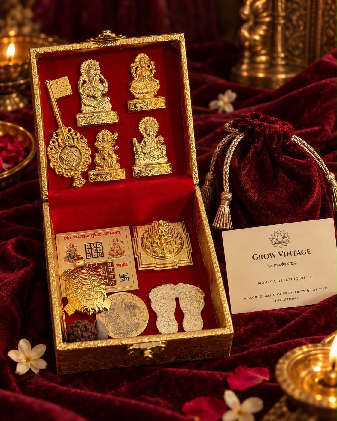 Lakshmi Pujan Treasure Box — A Sacred Collection for Prosperity & Abundance