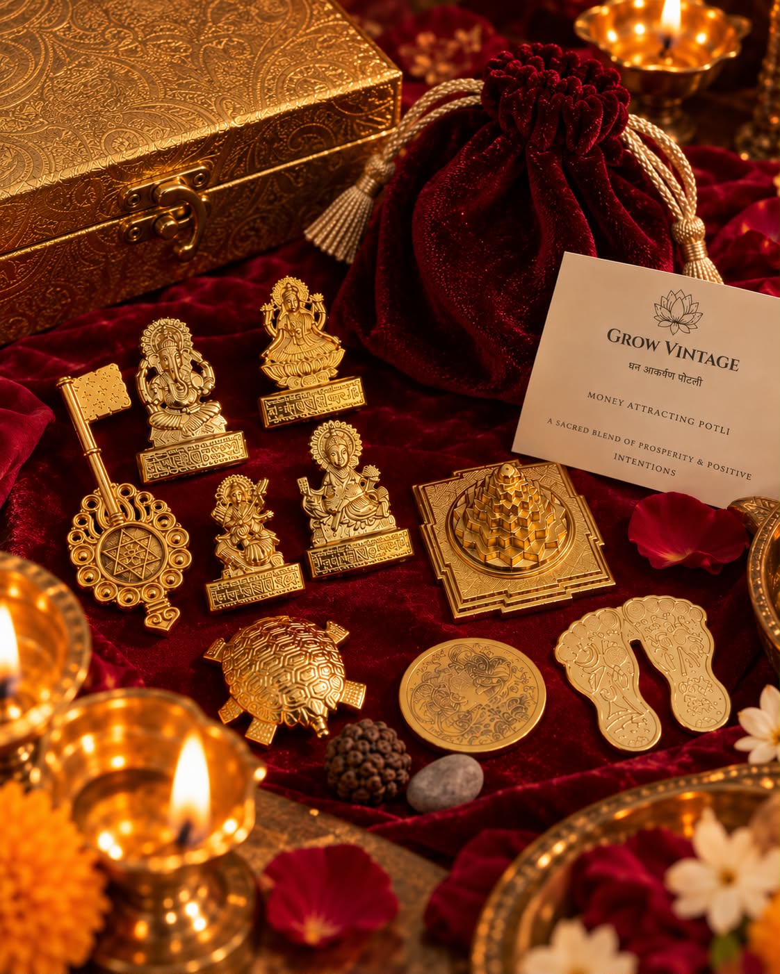Lakshmi Pujan Treasure Box — A Sacred Collection for Prosperity & Abundance